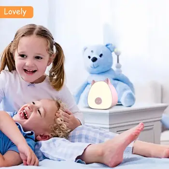 Led nakties šviesos USB judesio jutiklis lempos Kiaulių lempos šviesos srautą galima reguliuoti miego krūtimi puikus trijų spalvų dropshipping vaikams