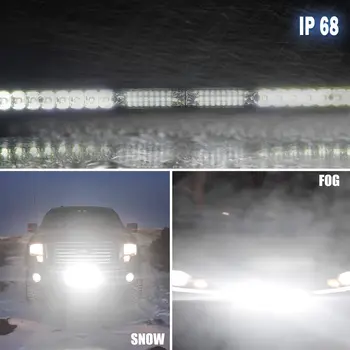 Led Šviesos Juosta 11 Colių Vienos Eilės Led Šviesos Juosta Vietoje Potvynių Combo Vairavimo bekelėje Šviesos LED Juosta Darbą Šviesos 1PC Sunkvežimis