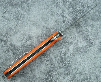 LEMIFSHE naujas 15080 sulankstomas peilis D2 ašmenys nailono pluošto rankena, lauko kempingas išgyvenimo virtuvės vaisių peilis EDC įrankis