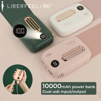 Liberfeel Maoxin mini galios banko skaitmeninis ekranas 10000mah galia banko mielas radijo formos dviguba Įvesties ir išvesties išorės baterija