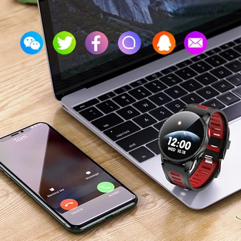 LIGE 2020 Naujas Smart Watch Vyrų Širdies ritmas, Kraujo Spaudimą, Stebėti Sporto Multi-funkcija IP68 Vandeniui Smartwatch Fitness Tracker 5174