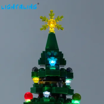 Lightaling Led Šviesos Rinkinys 40338 Kalėdų Eglutės Statybos Blokus Nustatyti, Dekoratyviniai Aksesuarai 13705