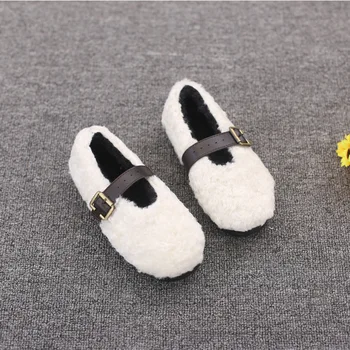 LKSHOE Žiemos Vaikai Šlepetės Bamblys Merginos Pliušinis Tėvų Skaidres Patalpų Batai Šiltas Namas Vaikai Šlepetės Zapatos Mujer Chaussure