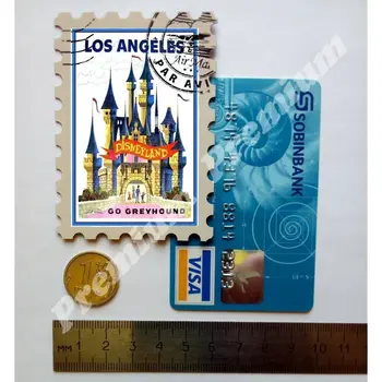 Los Andželo suvenyrų magnetas derliaus turizmo plakatas 31995
