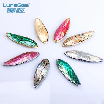 LureGee Metalo Jig Šaukštas Sunku Jaukų 3g 3.6 4.5 g g 10g 15g Multi-color Gryno Vario Apvalkalas, Blizgančiais Spalvos po vandeniu 22314
