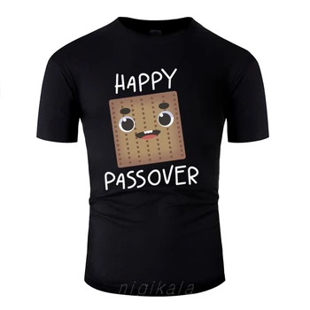 Mados Laimingas Velykomis Matzoh Judaizmas Izraelyje Hebrajų Dovanų Marškinėlius Vyrų Apranga Moterims Marškinėliai-O-Kaklo Camisetas