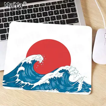 Maiya Naujo Dizaino Japonijos banga Meno Guma Pelės Patvarus Darbalaukio Gumos Kilimėlis KOMPIUTERIO, Kompiuterinių Žaidimų kilimėlis