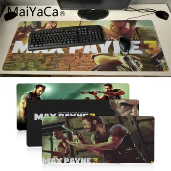 MaiYaCa berniukas dovanų Max Payne Office Pelių Žaidėjus Minkštas Pelės Padas Patvarus Minkštas Gumos Stačiakampio Mousemat PC Kompiuterio, Nešiojamojo kompiuterio Pelės Kilimėlis 1402