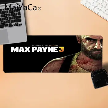 MaiYaCa berniukas dovanų Max Payne Office Pelių Žaidėjus Minkštas Pelės Padas Patvarus Minkštas Gumos Stačiakampio Mousemat PC Kompiuterio, Nešiojamojo kompiuterio Pelės Kilimėlis