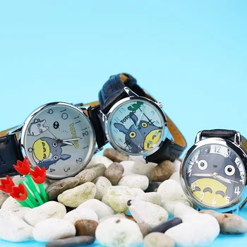 Mano Kaimynas Totoro Moterų Laikrodžiai Ponios Japonų Modelis Hayao Miyazaki Komiksų Gerbėjai Mergaitėms studentų Žiūrėti 3 dydis Relojes Laikrodis