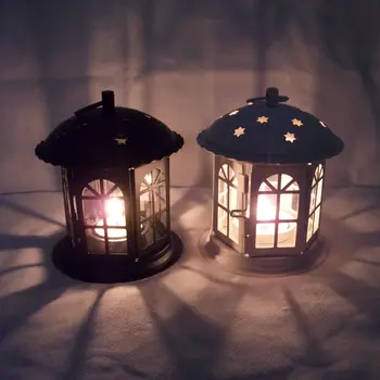Maroko Dekoro Senovinių Geležies Star House Žvakidė Europos Romantiška Vestuvių Žvakių Laikiklis Žibinto Šviesą Namų Puošybai Sconce