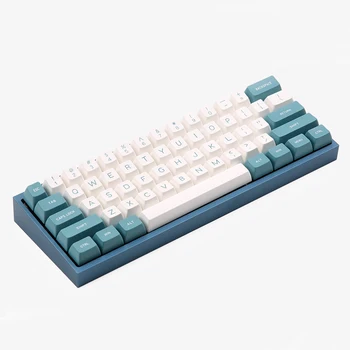 MAXKEY žalia balta spalva atitikimo keycaps SA Double shot ABS keycap 134 klavišus MX jungiklis mechaninė klaviatūra