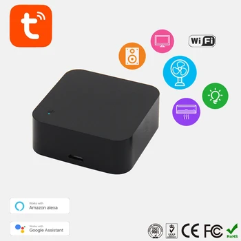 Mažiausias Min WiFi Smart infraraudonųjų SPINDULIŲ Nuotolinio valdymo pultelis Smart Home Suderinama su Alexa, Google Asistentas, IFTTT, Protingas Gyvenimas, TuyaSmart
