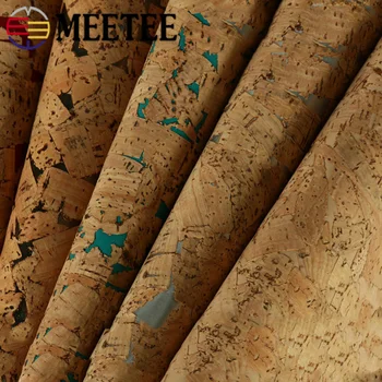 Meetee 100X137cm 1mm Storio Gamtinės Kamštienos Spausdinimo Odos Audinio PU Krepšys Namų Deco Sintetinės Odos 