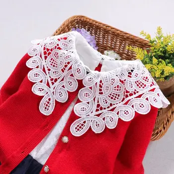 Mergina Drabužių Nustatyti 2019 Nauja Rudens Žiemos Vaikai megztinis kailis+suknelė 2vnt Kostiumas Vaikų Viršutiniai Drabužiai Mergaitėms 3 6 8 10 11 metų