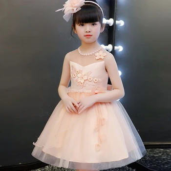 Merginos Princesė Gėlės Elegantiškas Vestuvių Suknelė Šalis Princesė Dress Vaikams Drabužių Mergaičių Suknelės Kalėdų, Naujųjų Metų custumes