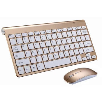 Mini Belaidė Klaviatūra, Pelė Nustatyti Vandeniui 2.4 G Apple Mac, PC Kompiuteris, Wireless Keyboard 