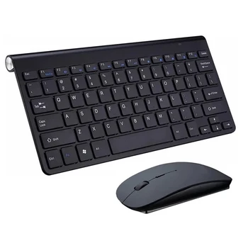 Mini Belaidė Klaviatūra, Pelė Nustatyti Vandeniui 2.4 G Apple Mac, PC Kompiuteris, Wireless Keyboard 