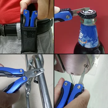 Mini Multi-Įrankis, Replės Daugiafunkcį Lankstymo Tiekėjas Patogus Mini Pocket Lauko Rankiniai Įrankiai Su Peiliu, Atsuktuvu Butelio Atidarytuvas