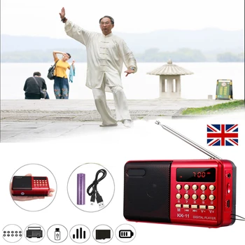Mini Nešiojamas Delninis K11 Radijo Daugiafunkcinis Įkrovimo Skaitmeninis FM USB TF Kortelę U-Disko Reader, MP3 Grotuvas, Garsiakalbių 29595
