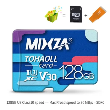 MIXZA BF Atminties Kortelė 256 GB U3 80MB/S Class10 128GB 64GB U1 32GB Micro sd kortele UHS-1 