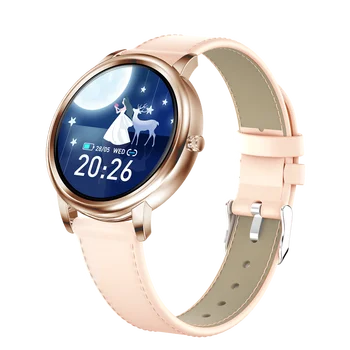 MK20 Ponia Smart Žiūrėti 2020 M. Visiškai Jutiklinis Ekranas Moterų Smartwatch Miego Stebėti Merginų Fitneso Tracker, Skirta 