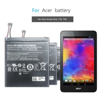 Mobiliojo Telefono Baterija Acer Iconia Vienas 7 B1-750 Bateriją AP14E8K 3520mAh 62138