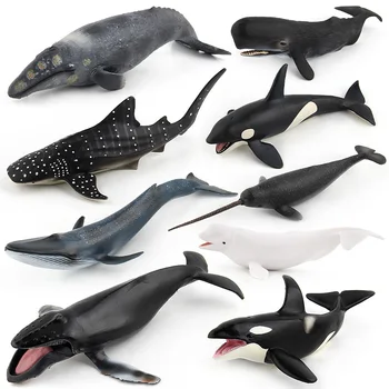 Modeliavimo Banginis Kieti Minkšti Guminiai Žaislai Gyvūnų Skaičius Kolekcines, Žaislai Vandenyno Gyvūnų Pažinimo Veiksmų Skaičiai Vaikai