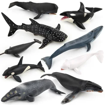 Modeliavimo Banginis Kieti Minkšti Guminiai Žaislai Gyvūnų Skaičius Kolekcines, Žaislai Vandenyno Gyvūnų Pažinimo Veiksmų Skaičiai Vaikai