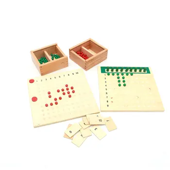 Montessori Daugyba Dalyba Granulių Valdybos Nustatyti Mokymosi Švietimo Žaislai mažiems Vaikams Juguetes Brinquedos MH1764H