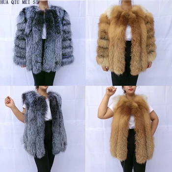 Moteriški drabužiai, kailiniai paltai lapių kailis vertikali juosta silver fox red fox fur coat fox fur coat moterų natūralių kailių paltai paltai
