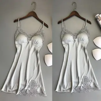 Moterys, Ponios Sexy apatinis Trikotažas Sleepwear Babydoll G-string Apatiniai Naktį Suknelė Ponios Mados Kietas Nightgowns