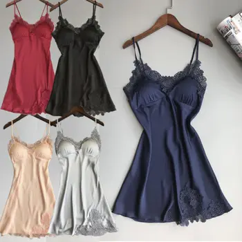 Moterys, Ponios Sexy apatinis Trikotažas Sleepwear Babydoll G-string Apatiniai Naktį Suknelė Ponios Mados Kietas Nightgowns