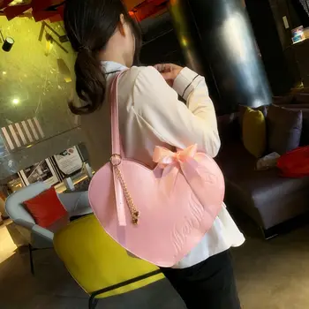 Moterų prekės krepšys didelės talpos raudonos rankinės dizaineris prabanga rankinės 2019 naujas moterų maišelį mielas rožinis odos didelės Pečių Krepšiai
