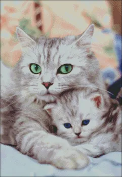 Motinos ir Vaiko Katės - Skaičiuojami Kryželiu Rinkiniai - 