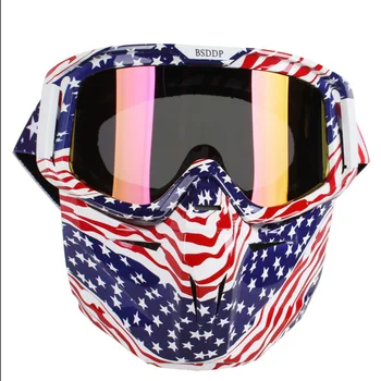 Motociklo atspari vėjui smėlio veidrodis lauko jojimo prekių slidinėjimo laipiojimo taurės anti-ultravioletinių spindulių, vėjo ir dulkių kaukė, apsauginiai akiniai
