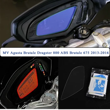 Motociklo Grupių Nulio Apsaugos Spidometras Kino Screen Protector, Lipdukas, Decal MV Agusta Brutale Dragster 800 675 16