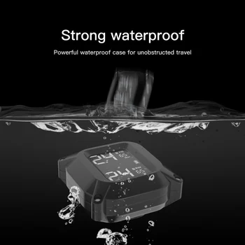 Motociklų Padangų Slėgio kontrolės Sistema Ekranas Su Laikrodžio Funkcija Vandeniui PSSS Realaus laiko Rodymas Signalizacijos USB Magnetinio Įkrovimas