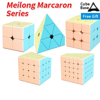 Moyu Meilong 2x2x2 3x3x3 Marcaron Serijos Kubas 4x4x4 5x5x5 Pyramides Jinzita Magic Cube Profesinės 3x3x3 Kubo švietimo žaislai