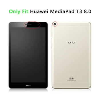 MTT Padengti Atveju, Huawei MediaPad T3 8.0 Garbė Žaisti Mygtukai 2 8 colių PU Odos Apversti Stovėti Atveju Apsaugos Funda KOB-L09 KOB-W09