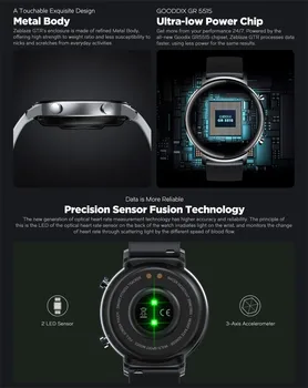 Multi-funkcija Laikrodis Smart Laikrodžiai Zeblaze VTR 10 Profesionalus Sporto režimas 30 Dienų Baterija Metalo Smartwatch Suaugusiems