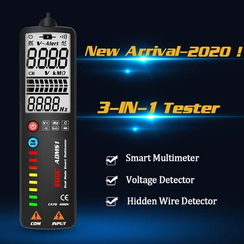 Multimetras Voltmeter Paslėpti Laidus 3-Eilutėje Rodyti Testeris EBTN Ohm Hz Tęstinumą NCV Bandymo Priemonės, Įrankiai, Aukšto Tikslumo