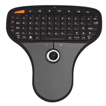 N5901 2.4 GHz Mini Belaidė Klaviatūra ir Nuotolinio Oro Pelės Plastiko Gavimo Miniatiūriniai Imtuvai su Trackball+USB Imtuvas