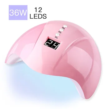 Nagų Džiovintuvas Nagų LED UV Lempa 36W Visi Geliai 12 Led, UV Lempos, Nagų Mašina Gydant 30s/60s/99s Laikmatis USB Jungtis Lako