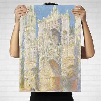 Namo Apdaila Spausdinti Drobė Menas Sienos Nuotraukas Plakatas Drobės Spaudiniai Paveikslų Prancūzijos Claude Monet Katedra