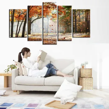 Namų dekoro modeliavimas naftos tapyba ant drobės spausdinti, kraštovaizdžio nuotraukos, paveikslai tapyba DM1609405