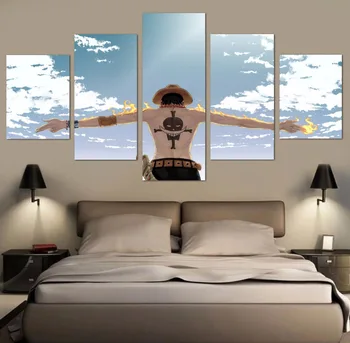 Namų dekoro Modulinės Menas Spausdinti Plakato Nuotrauka 5 Skydelis Animacinį Personažą HD 