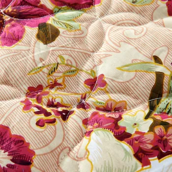 Namų Tekstilės Lovatiesė žiemos dygsniuotas lovatiesė Raukiniai, užvalkalas medvilnė, dygsniuotas bedskirt Prabangių Gėlių Amerikos lova padengti 16291