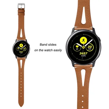Natūralios odos dirželis watchband Samsung Galaxy Žiūrėti Aktyvus Smartwach Dirželis Vyras&Moteris Pakeitimo laikrodis grupė