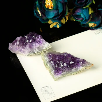 Natūralus Ametistas Kvarco Kristalų Sankaupos Gydymo Akmens Apdaila, Apdailos Violetinė Feng Shui Akmens